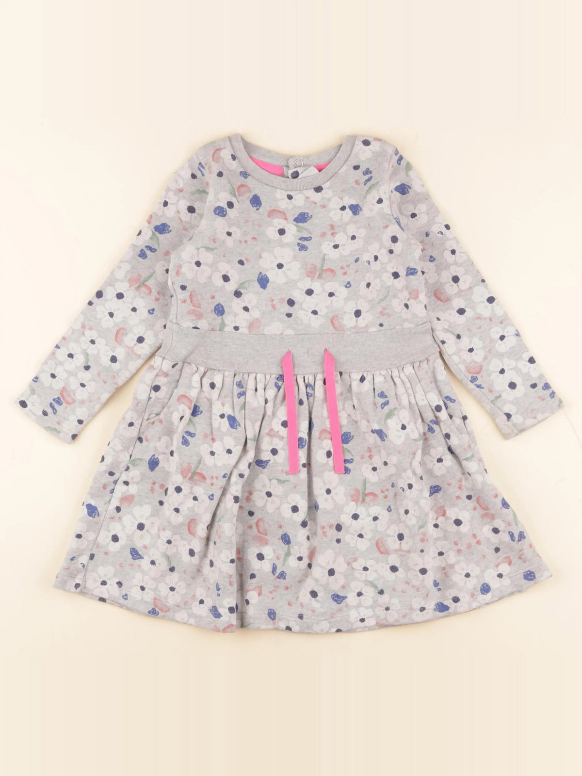 Petit Bateau - robe gris - 3 ans