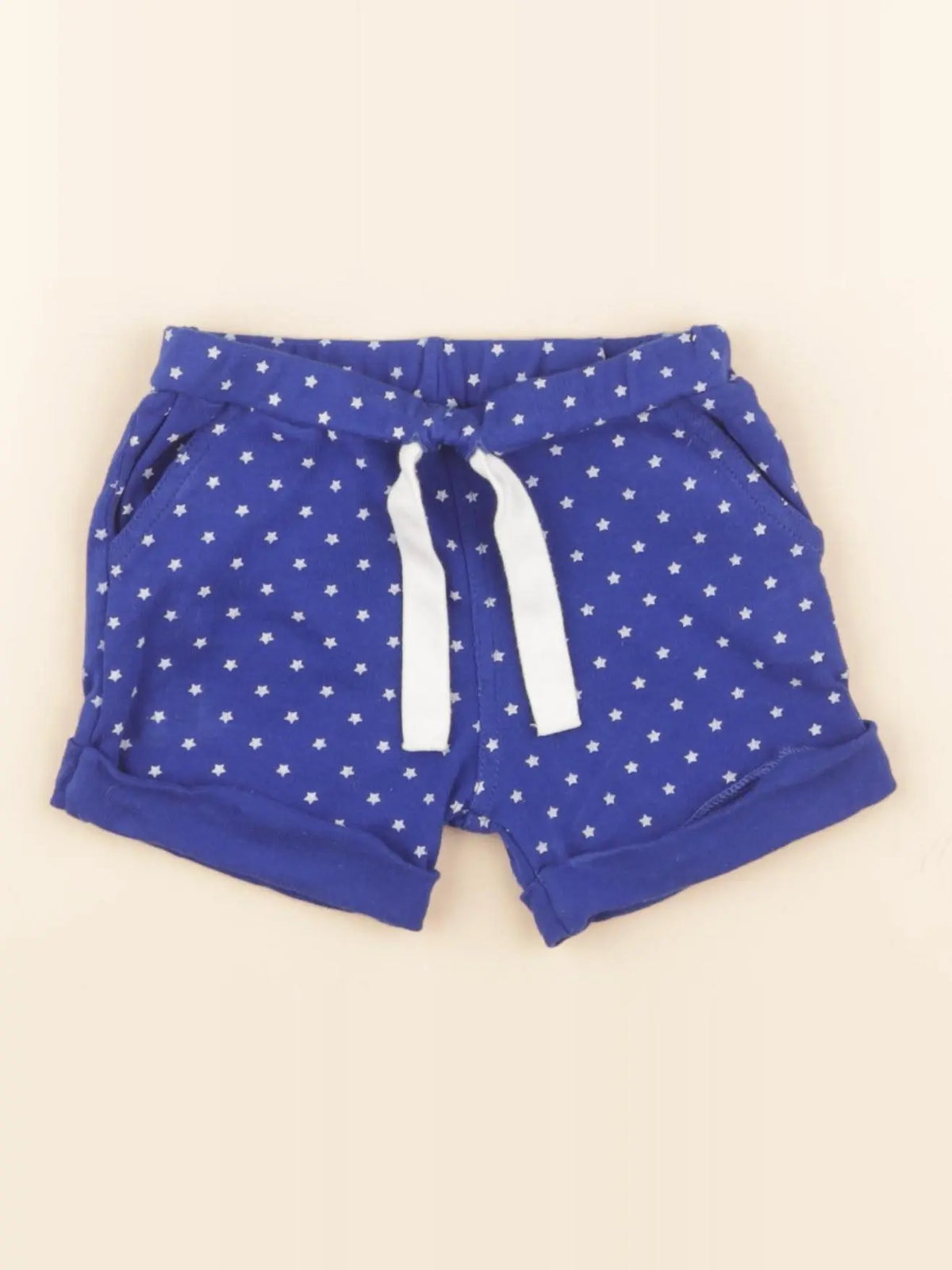 Petit Bateau - short bleu - 12 mois