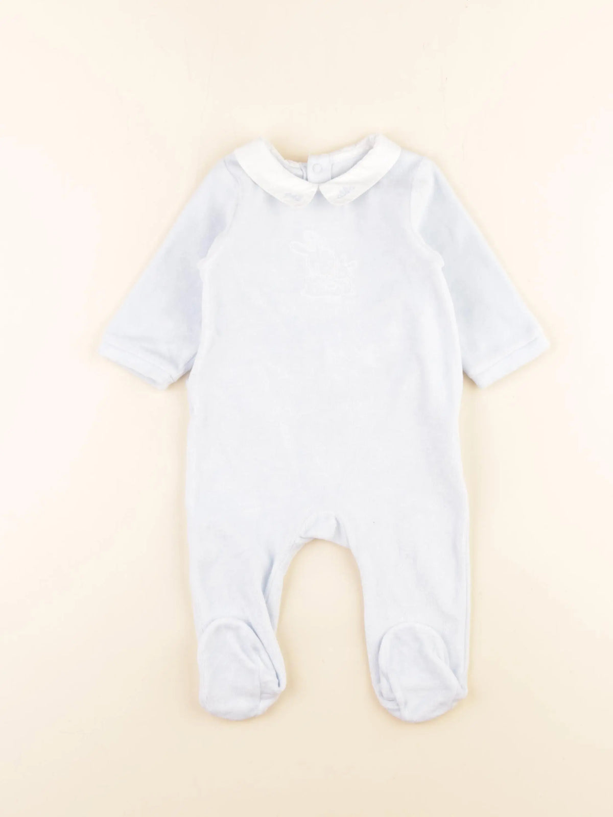 Jacadi - pyjama velours bleu - 6 mois