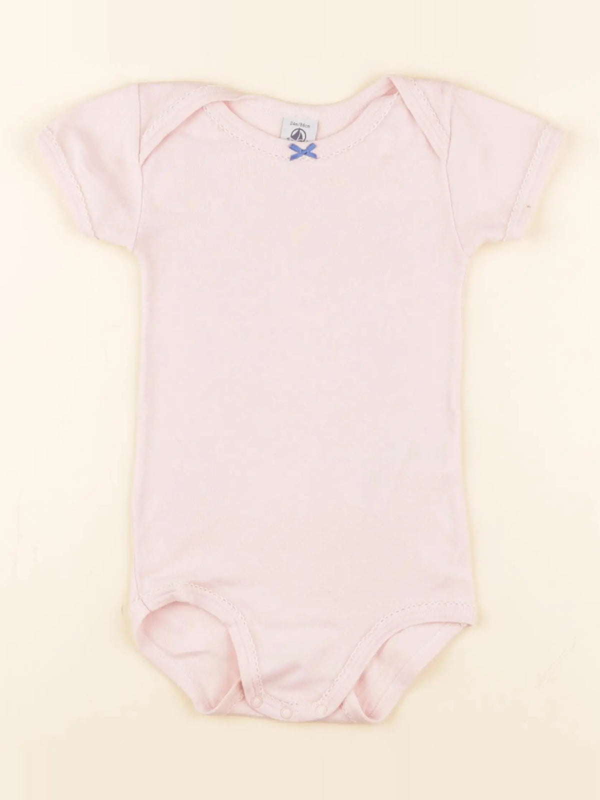 Petit Bateau - body rose - 24 mois