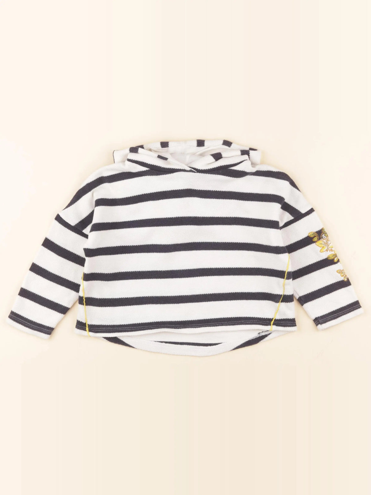 Petit Bateau - sweat bleu, blanc - 3 ans