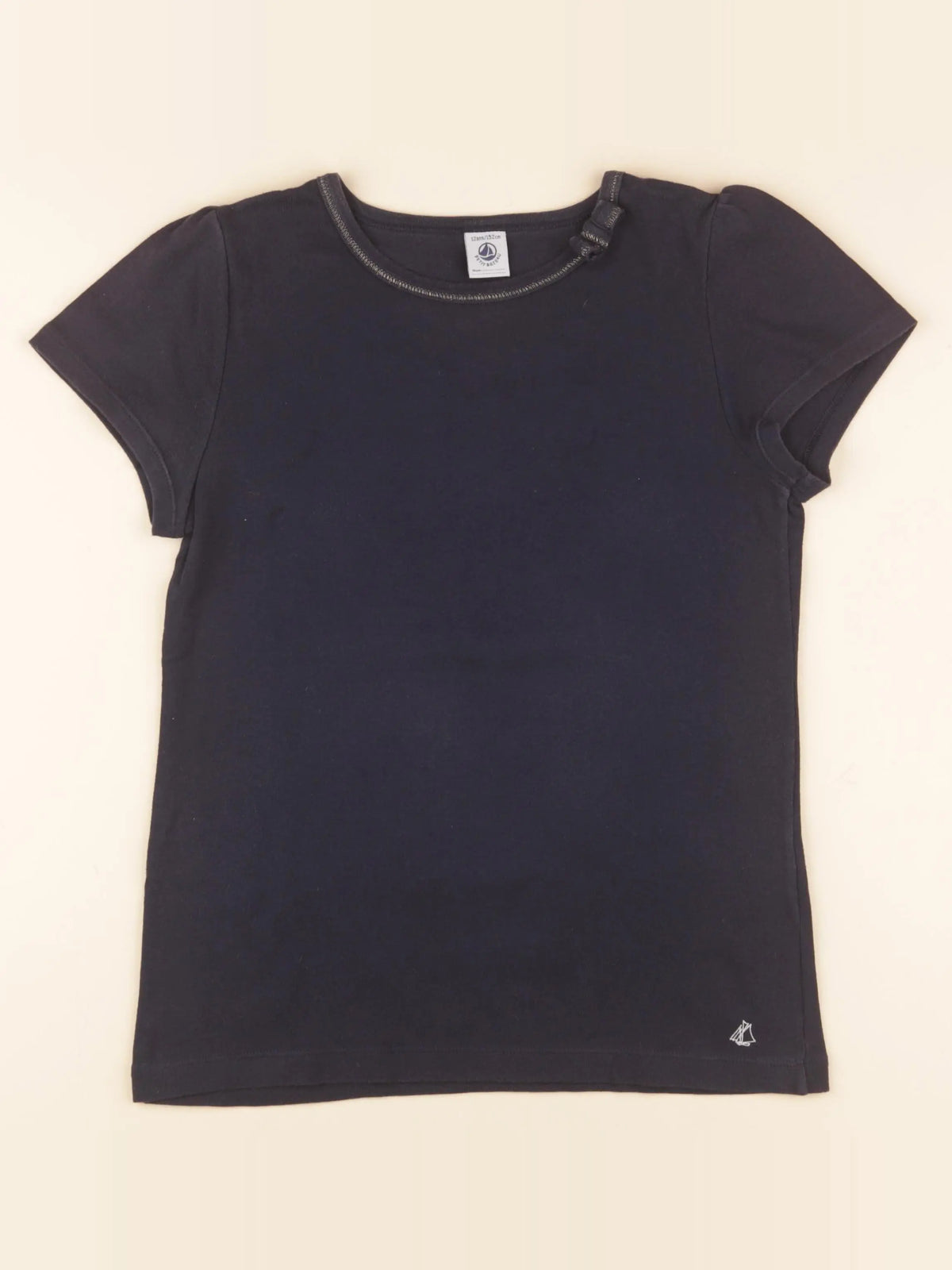 Petit Bateau - tee-shirt bleu - 12 ans