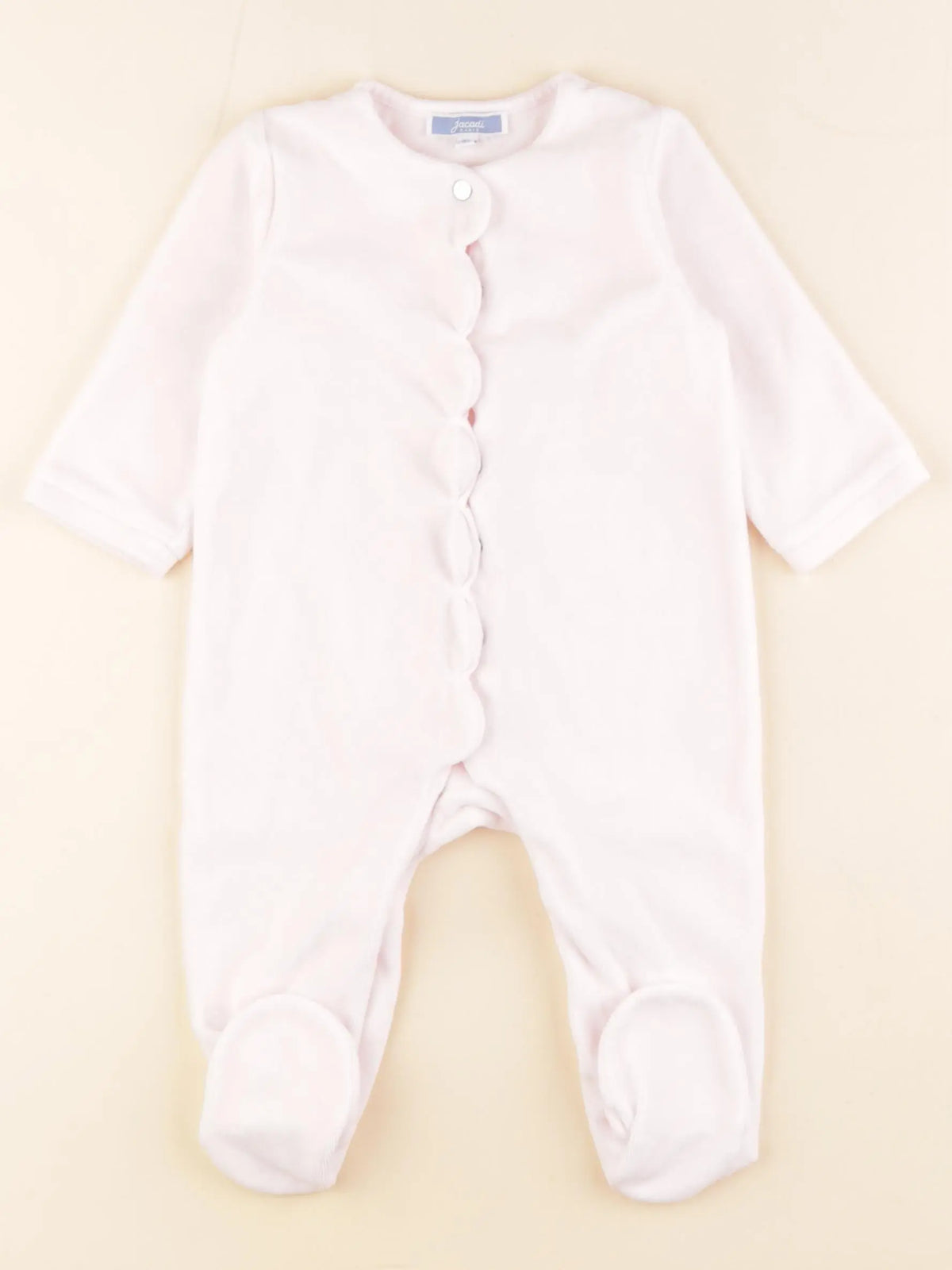 Jacadi - pyjama velours rose - 9 mois