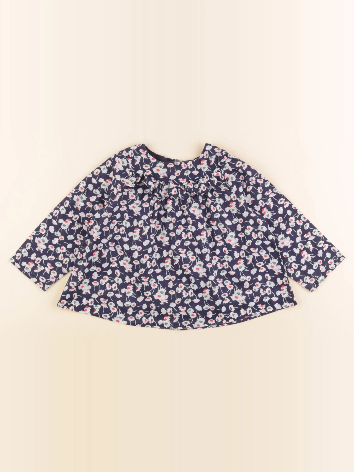 Jacadi - blouse liberty bleu - 18 mois