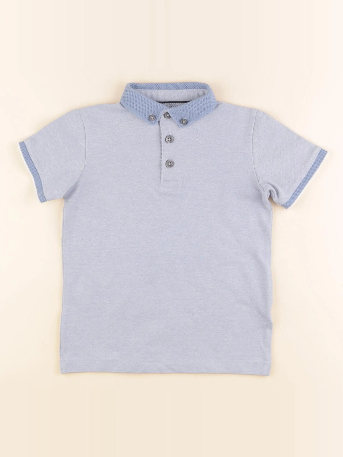 Next - polo bleu - 4 ans