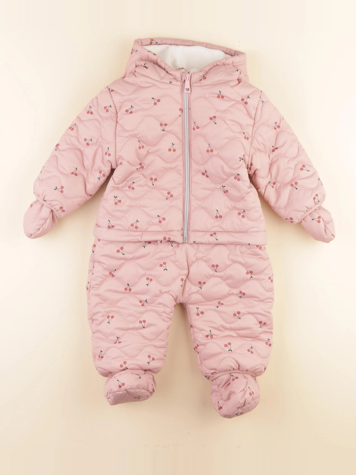 Vertbaudet - combi-pilote rose - 18 mois