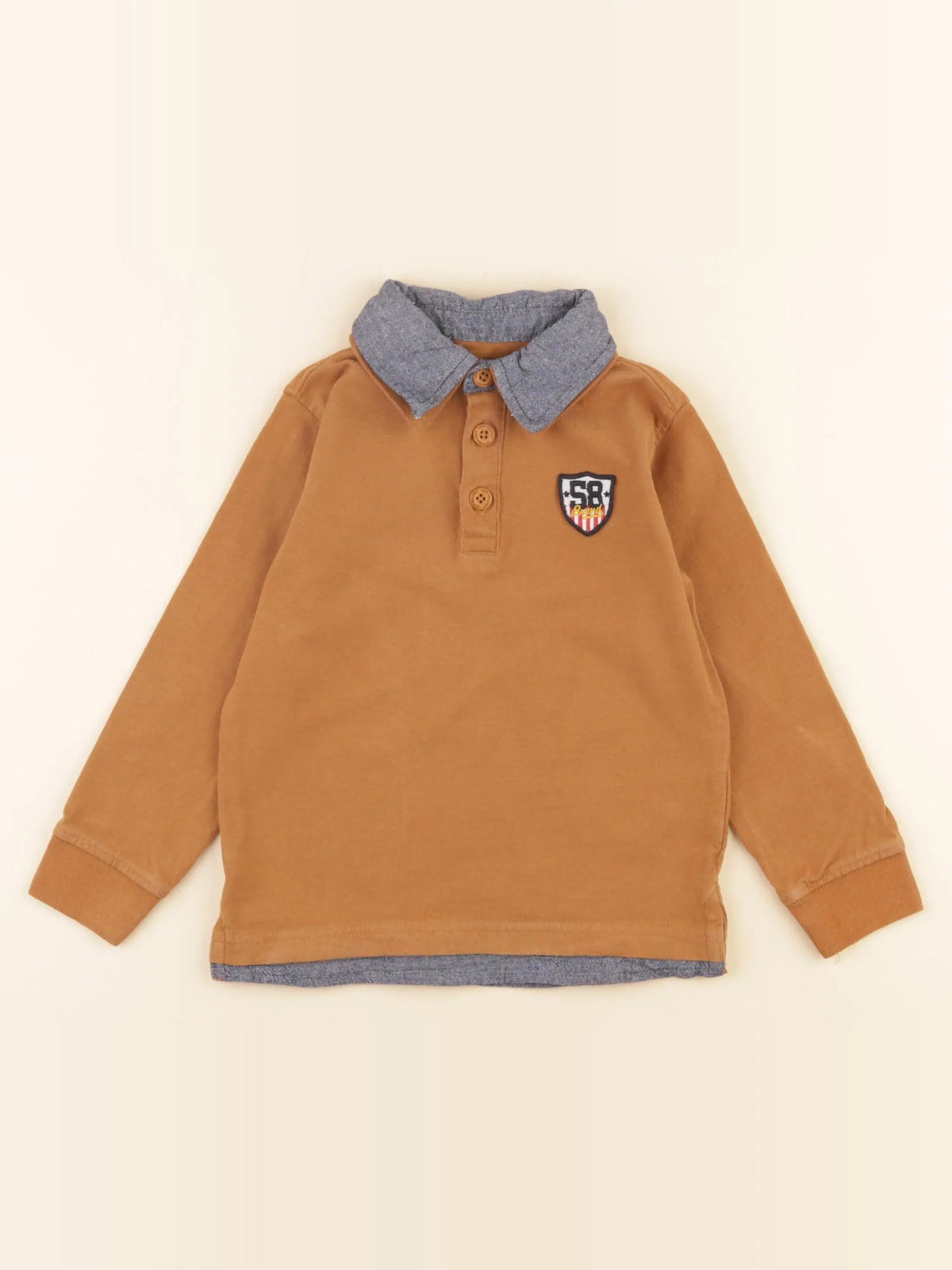 Vertbaudet - polo marron - 3 ans