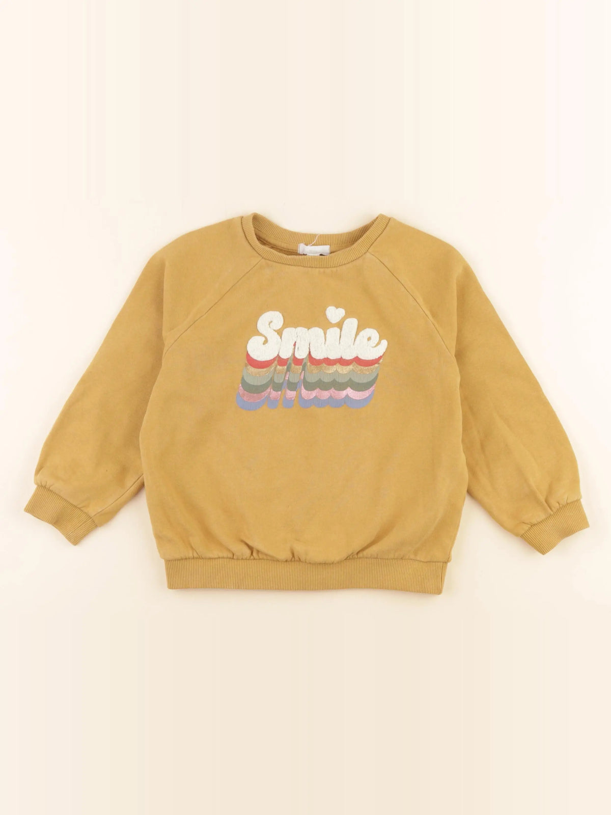 Vertbaudet - sweat jaune - 5 ans