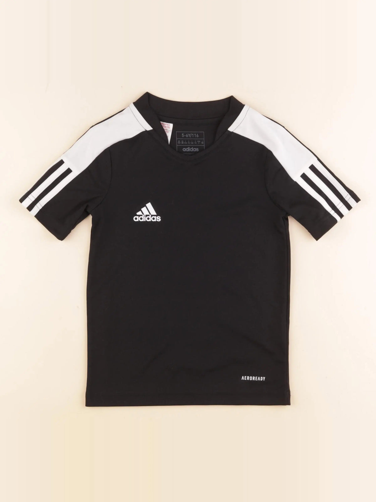 Adidas - tee-shirt noir - 5/6 ans