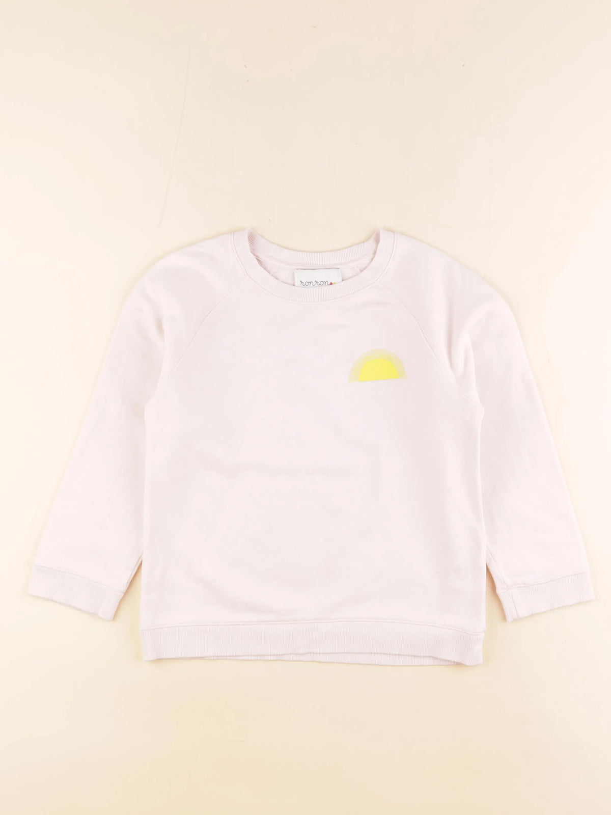 Ronron - sweat rose - 4/5 ans