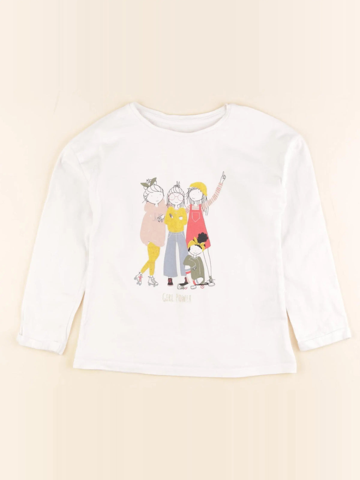 Vertbaudet - tee-shirt blanc - 5 ans