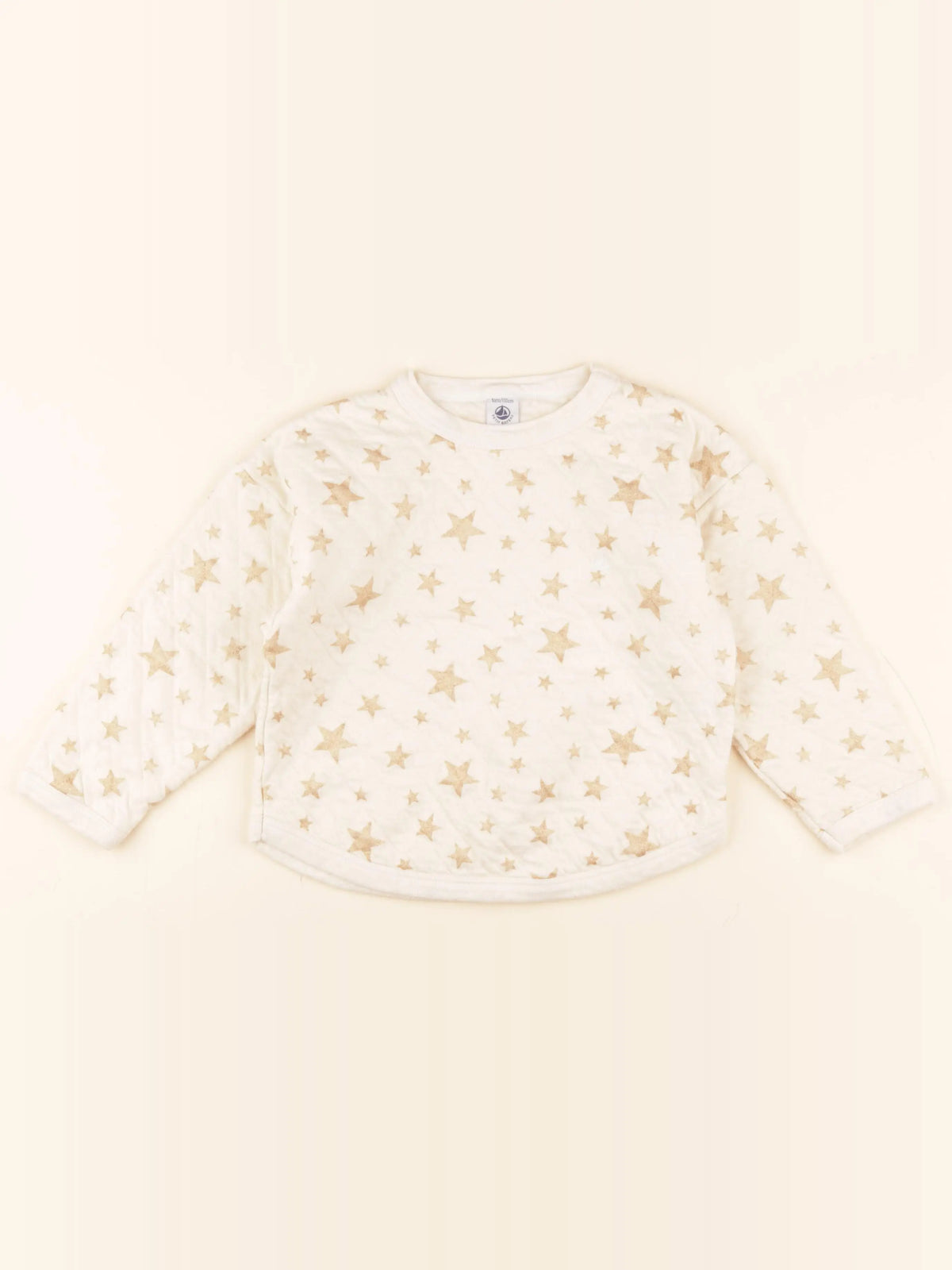 Petit Bateau - sweat beige, or - 5 ans