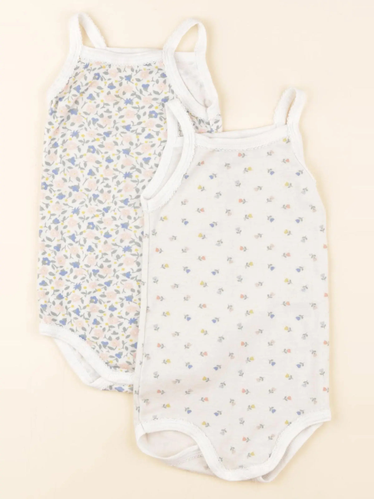 Petit Bateau - lot de 2 bodies en coton multicolore - 18 mois