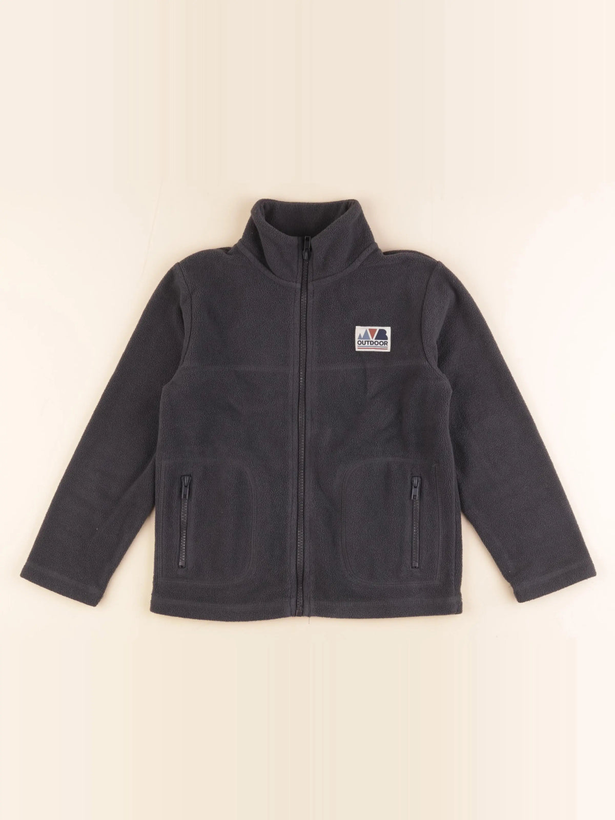 Vertbaudet - polaire gris - 8 ans