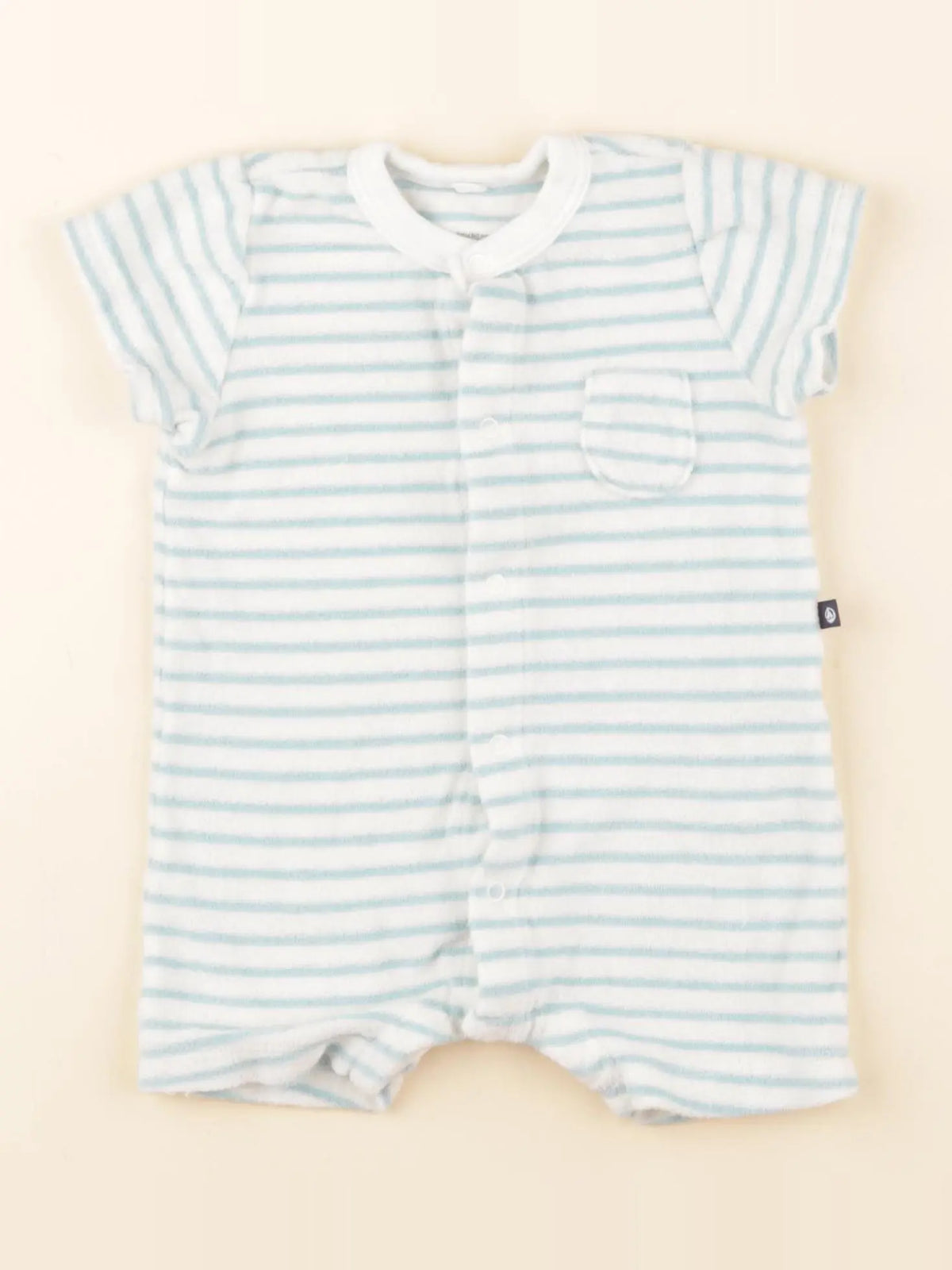 Petit Bateau - combinaison bleu - 3 mois