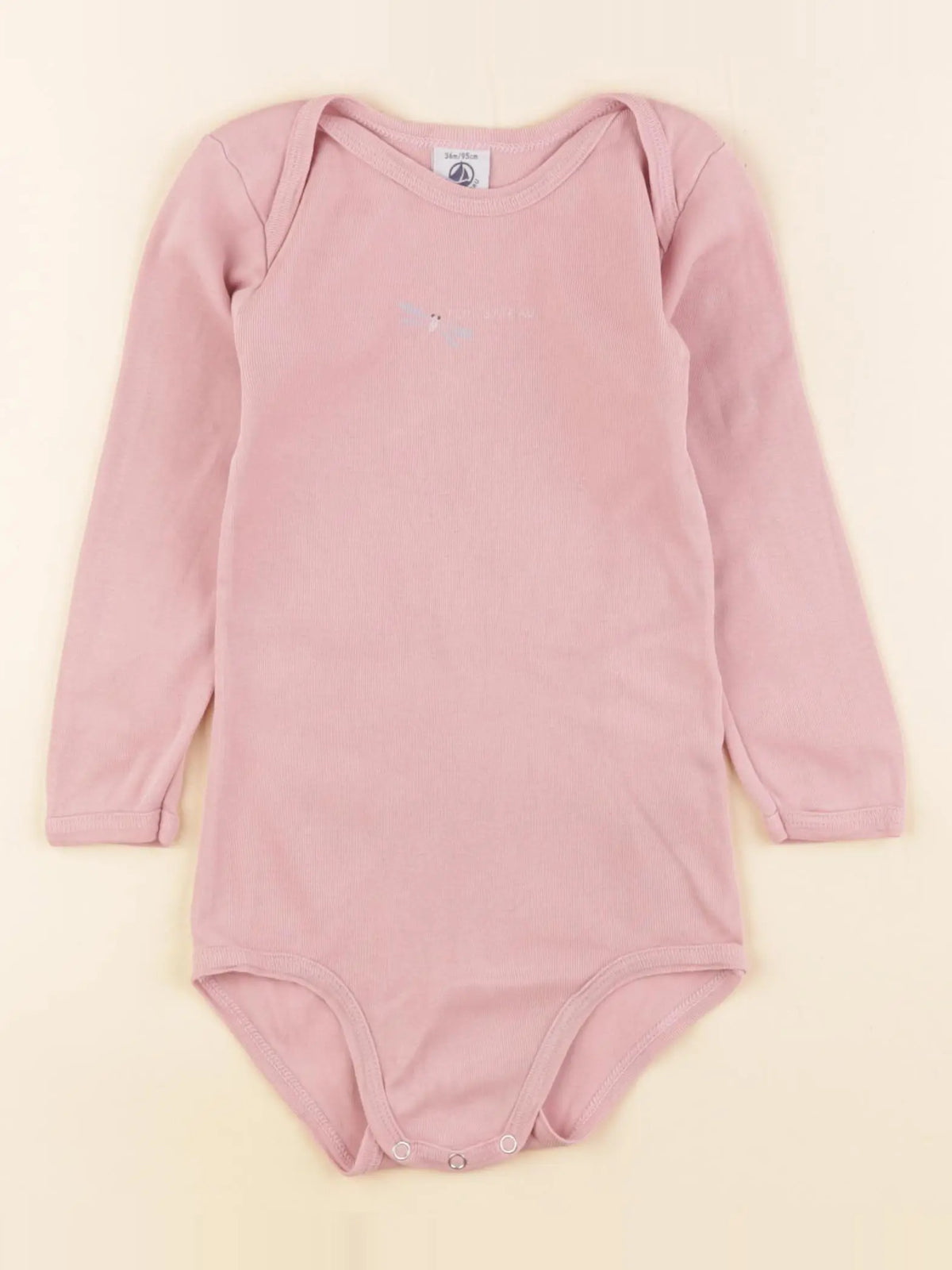 Petit Bateau - body rose - 36 mois