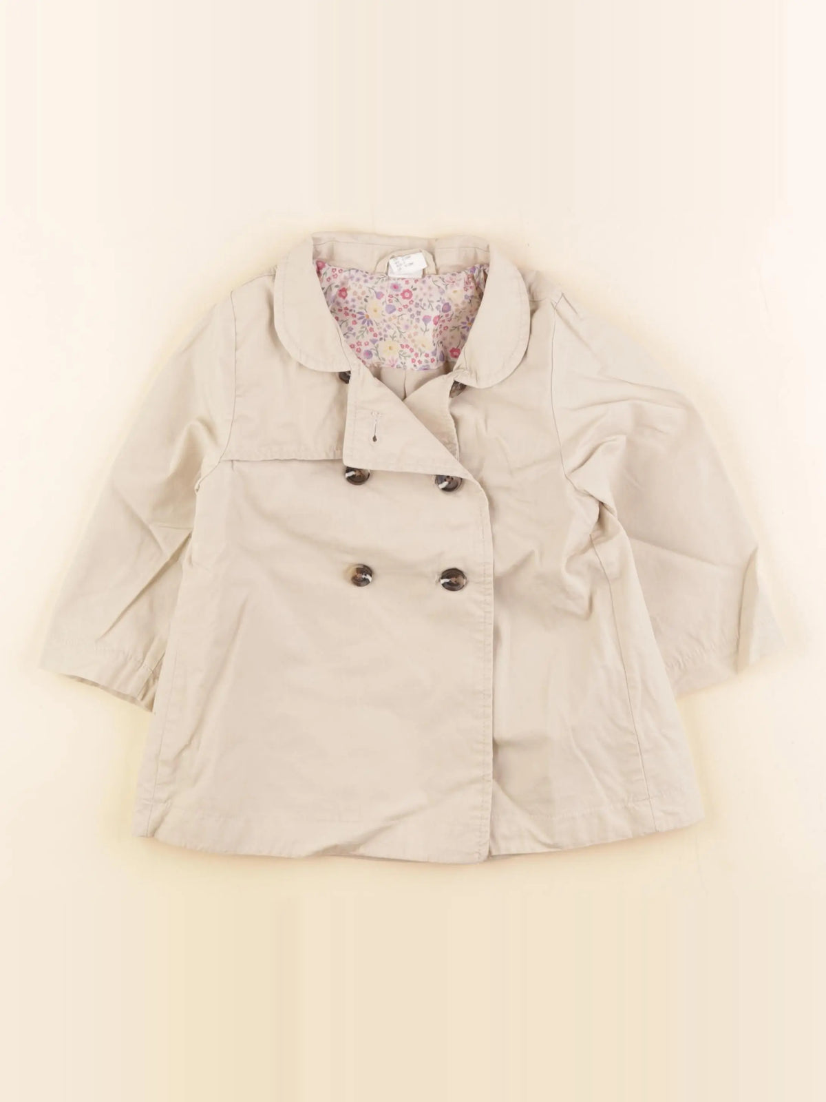 H&M - trench beige - 9/12 mois