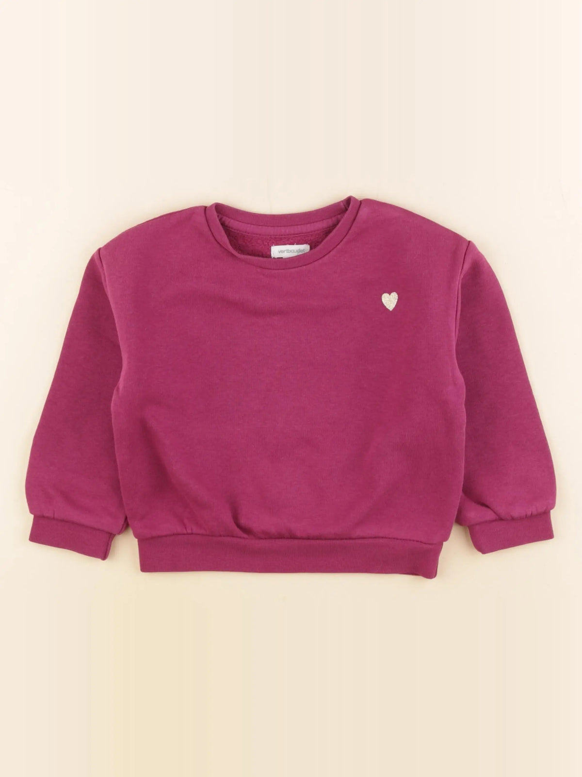 Vertbaudet - sweat violet - 3 ans