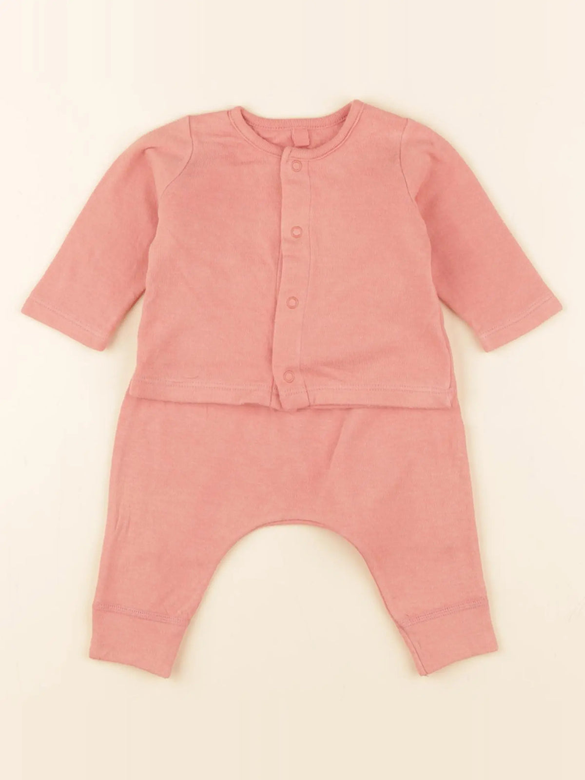Petit Bateau - ensemble orange - 1 mois