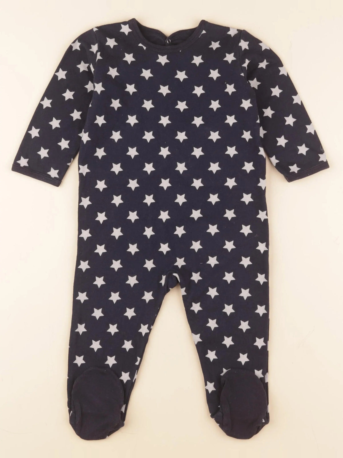 Petit Bateau - pyjama coton bleu - 18 mois