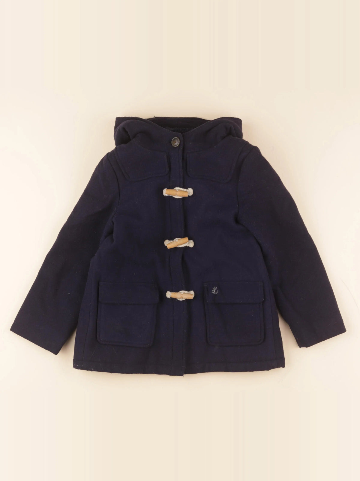 Petit Bateau - manteau bleu - 6 ans