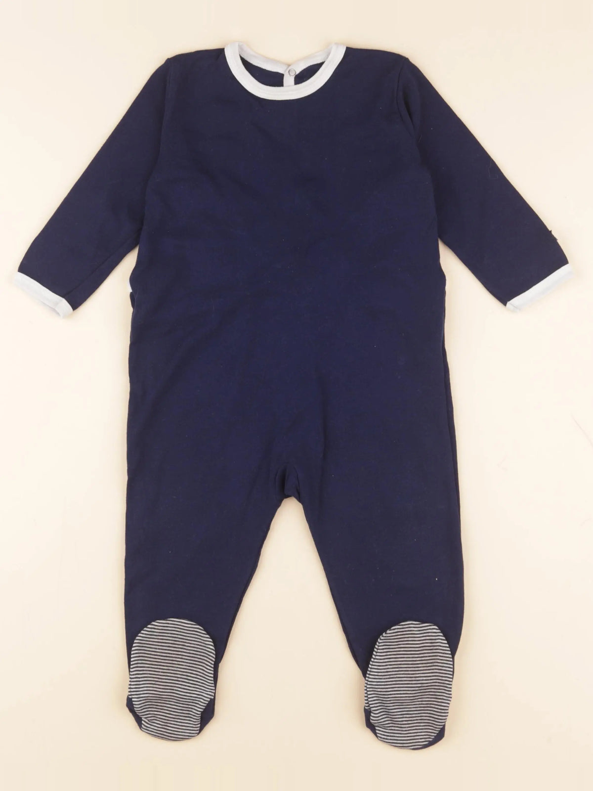 Petit Bateau - pyjama coton bleu - 18 mois