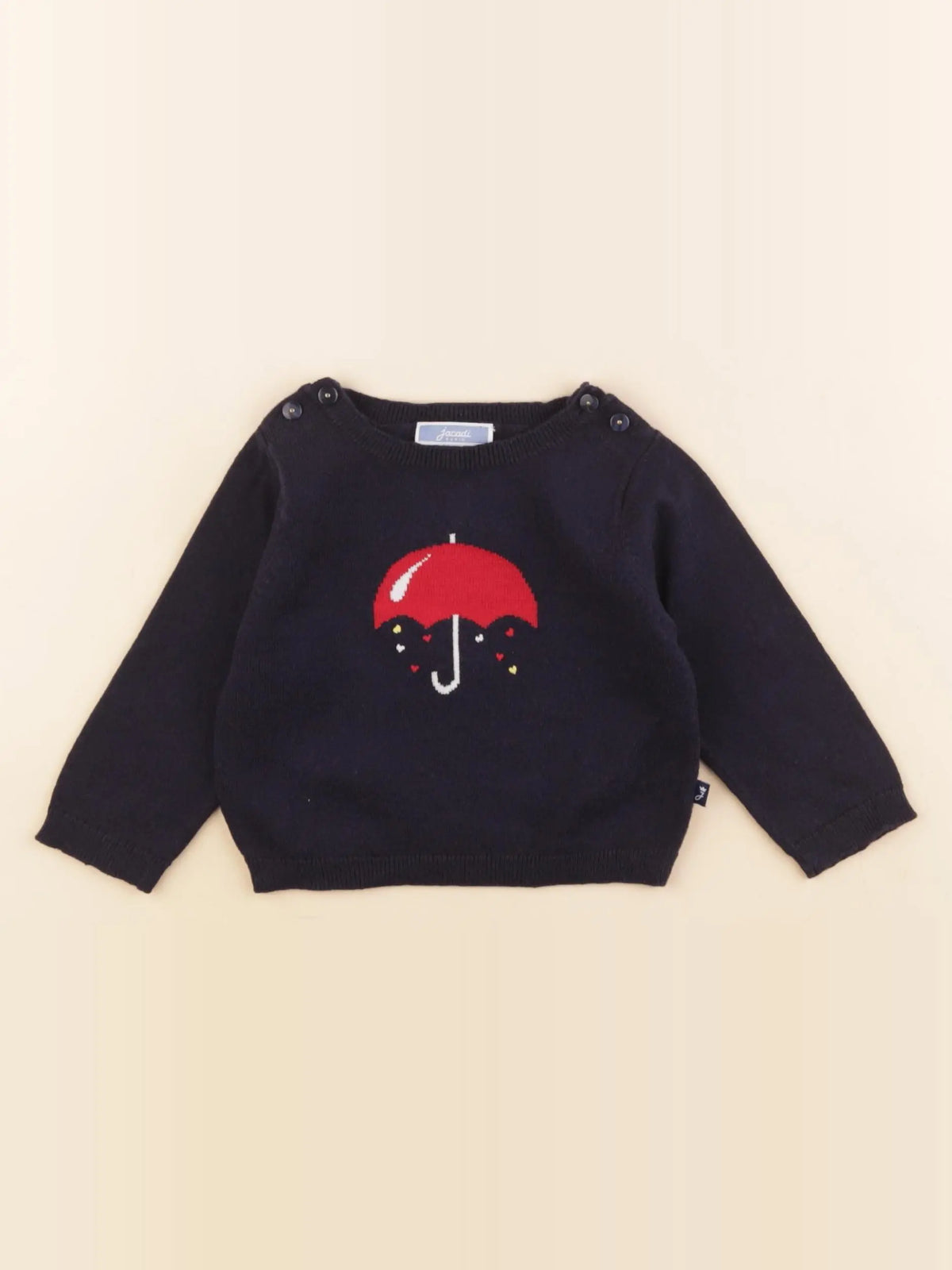 Jacadi - pull bleu - 12 mois