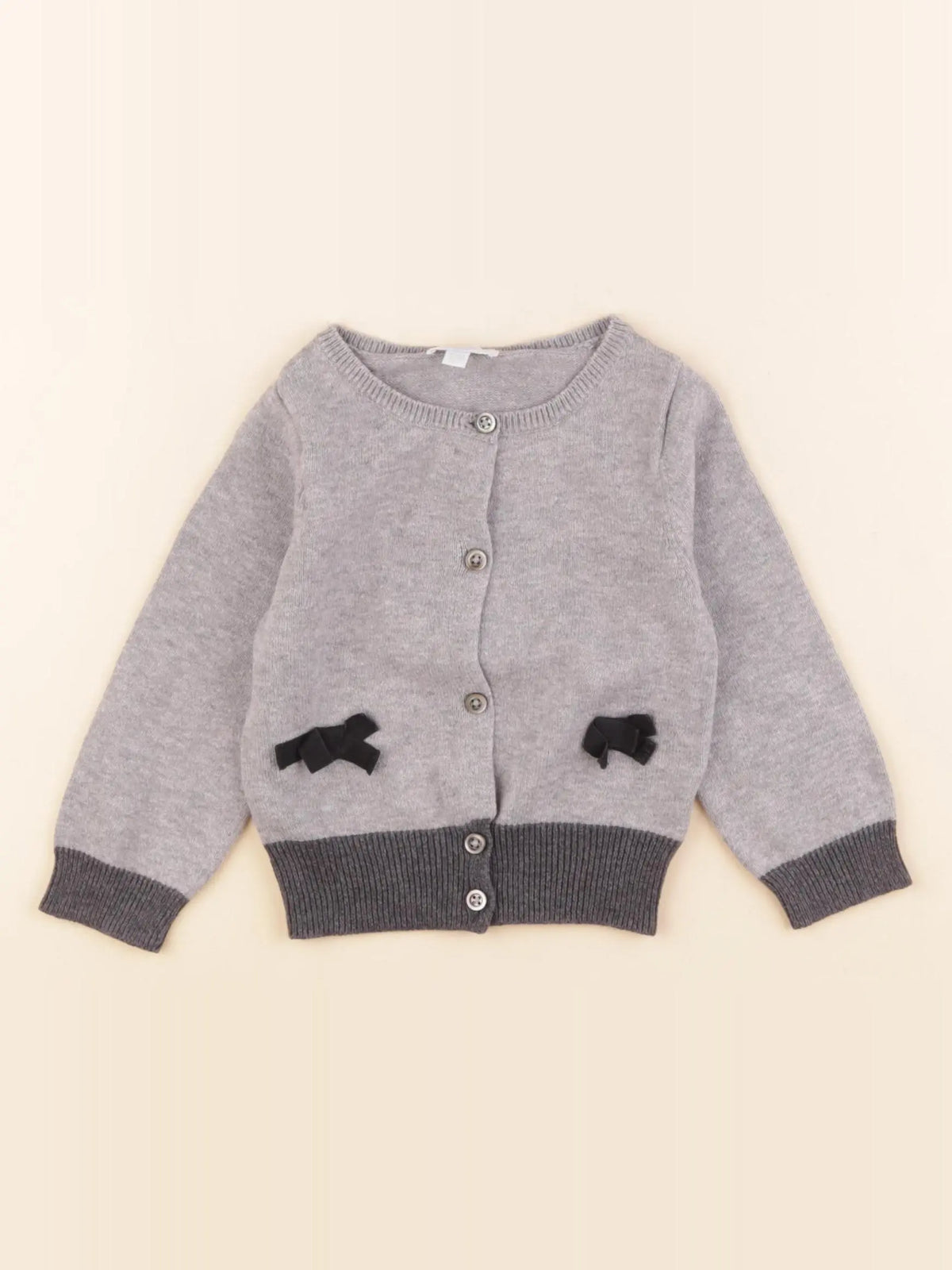 Jacadi - gilet gris - 12 mois