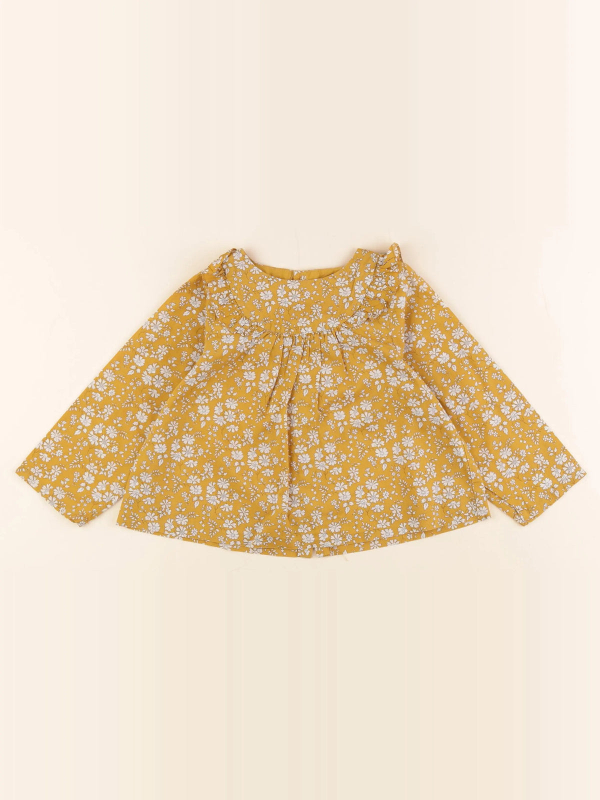 Jacadi - blouse liberty jaune - 24 mois