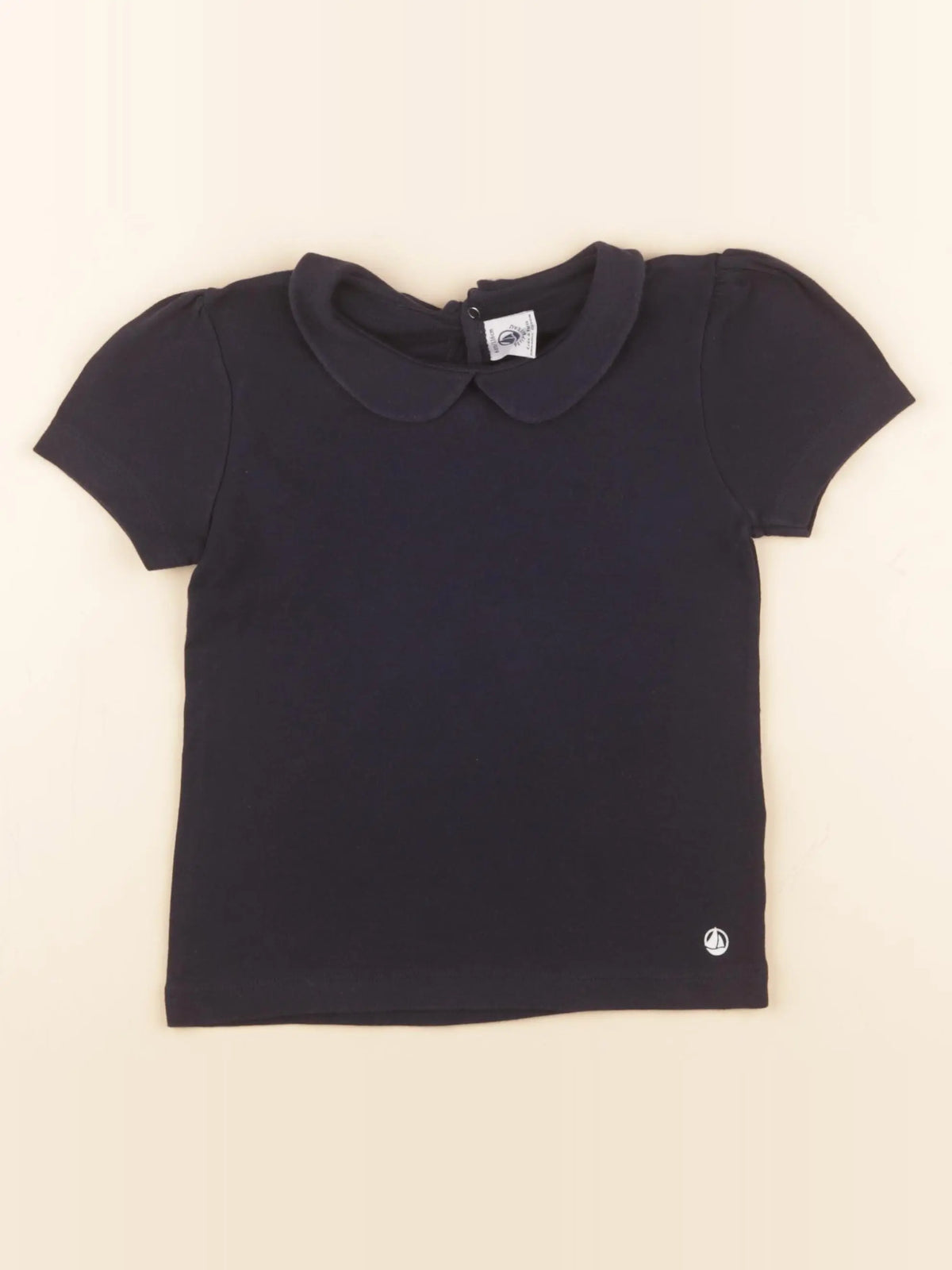 Petit Bateau - tee-shirt bleu - 6 ans