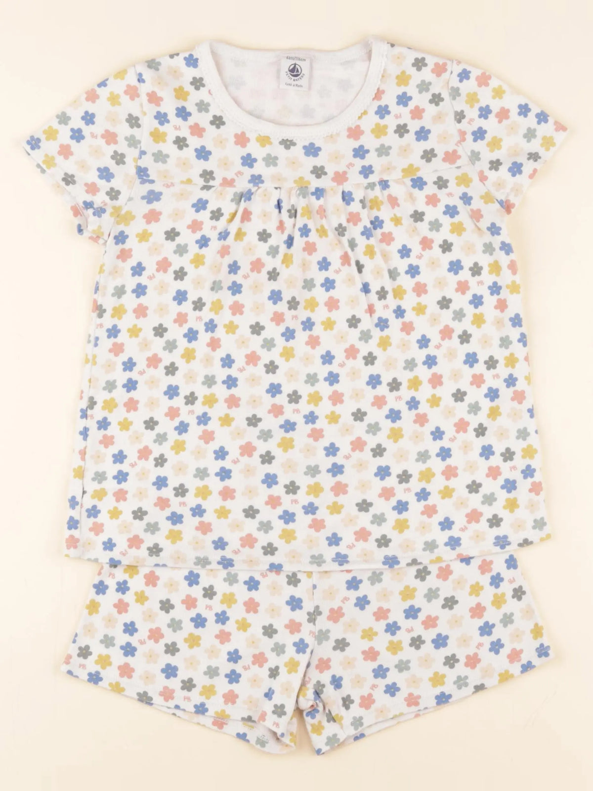 Petit Bateau - pyjama coton multicolore - 6 ans