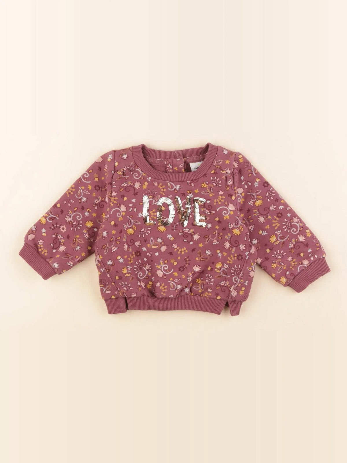 Tape à l'oeil - sweat violet - 3 mois