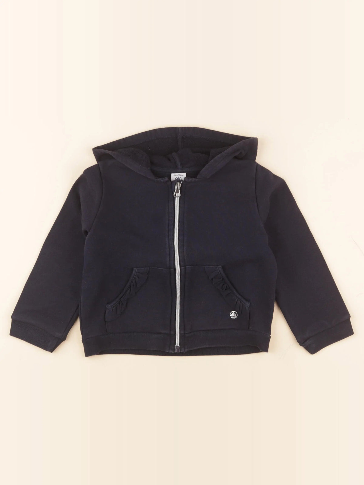 Petit Bateau - sweat bleu - 4 ans