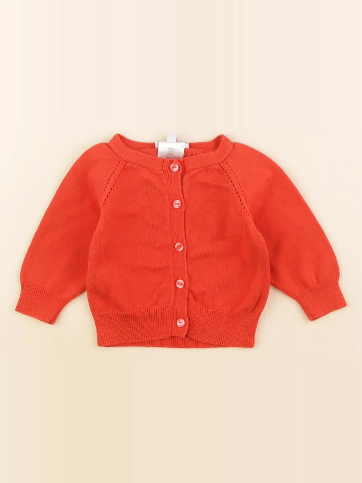 Jacadi - gilet rouge - 6 mois