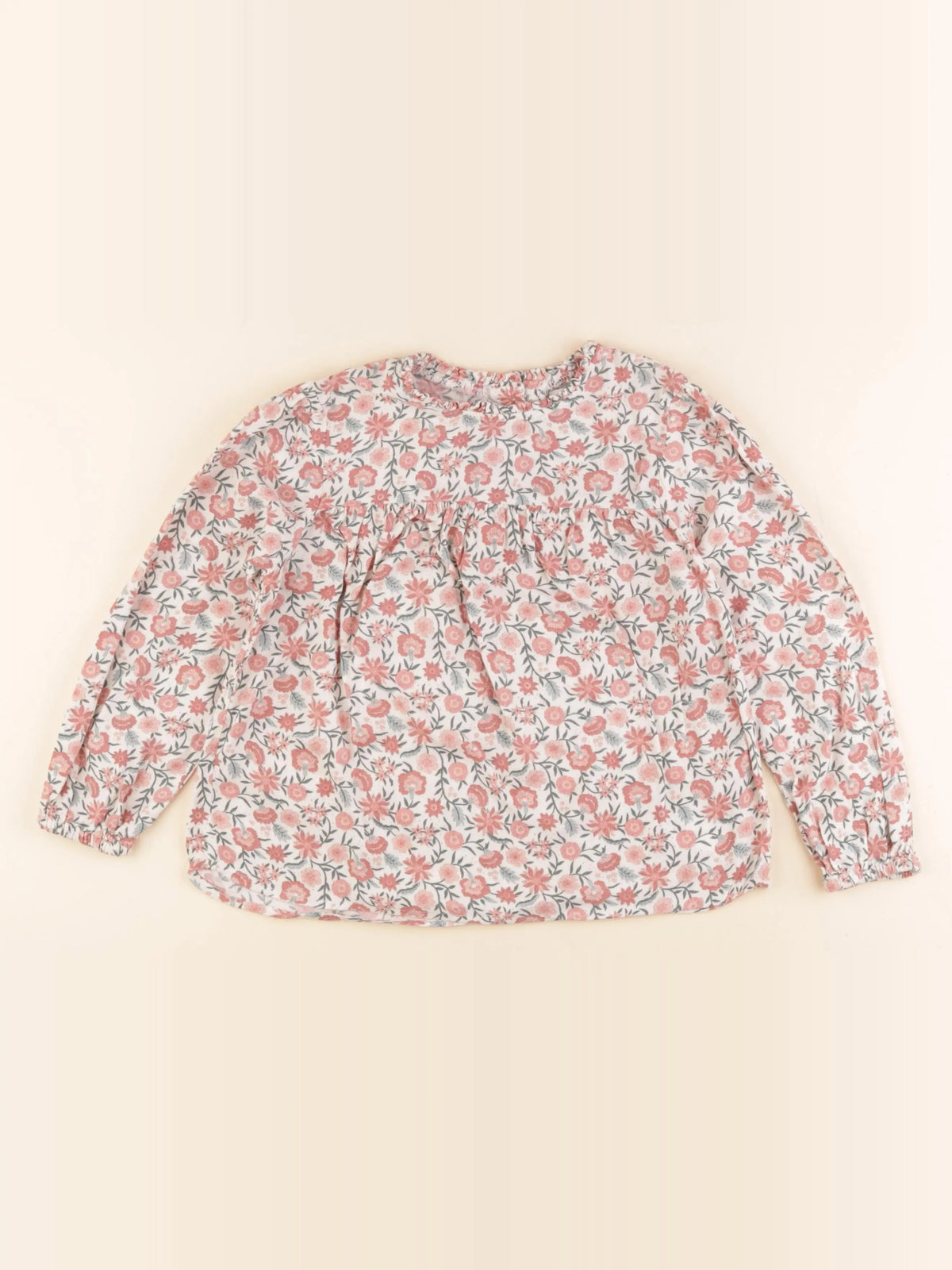 Vertbaudet - blouse beige - 6 ans