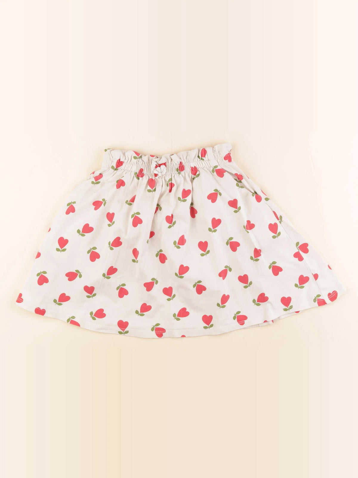 Vertbaudet - jupe beige - 8 ans