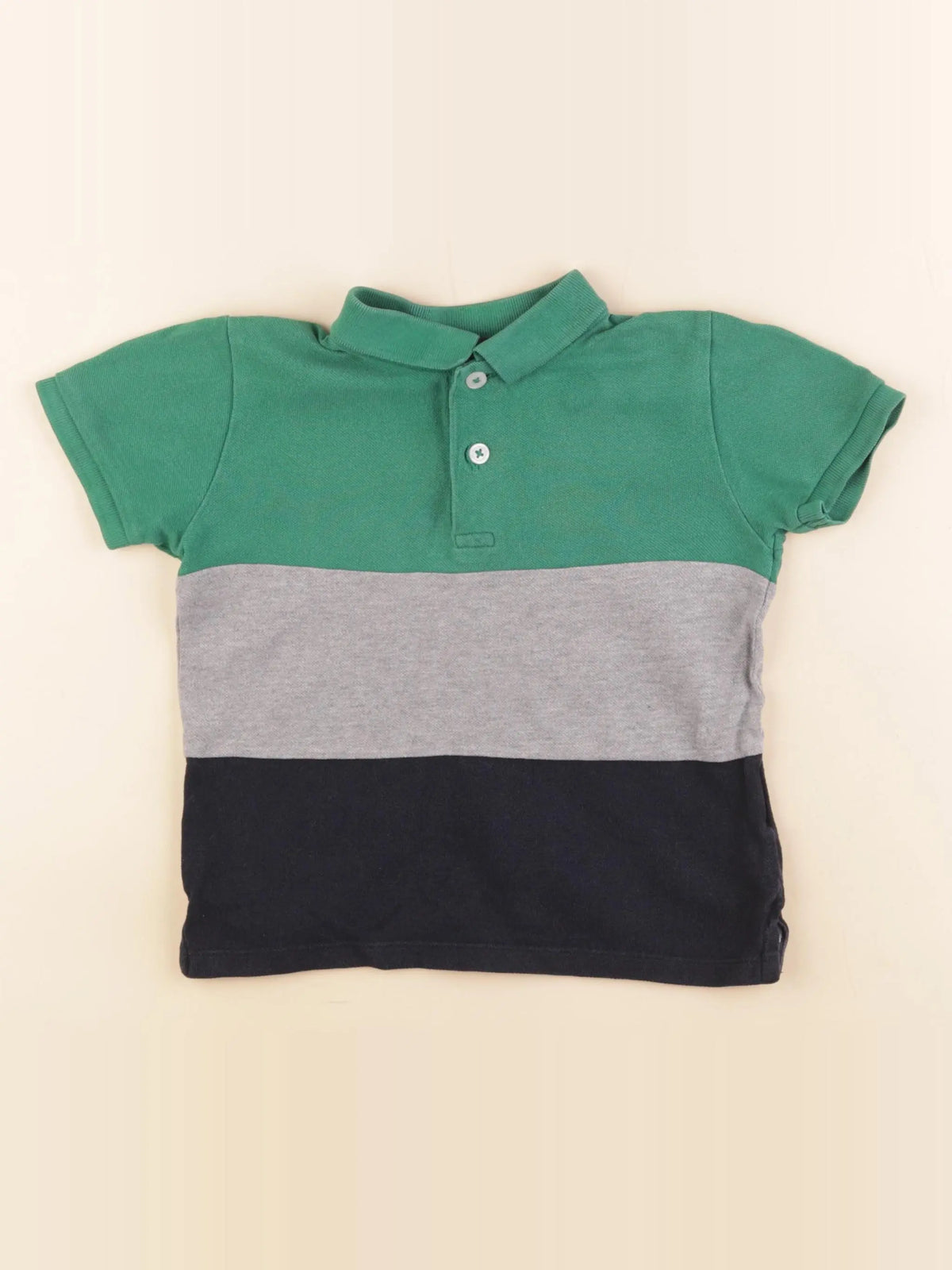 Monoprix - polo gris - 4 ans