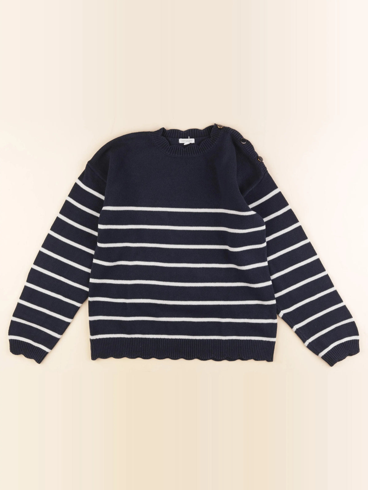 Vertbaudet - pull bleu - 12 ans
