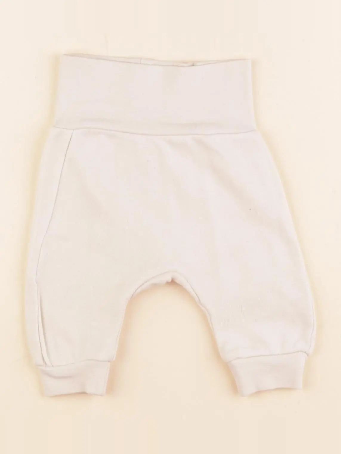 H&M - legging doublé beige - 0/1 mois
