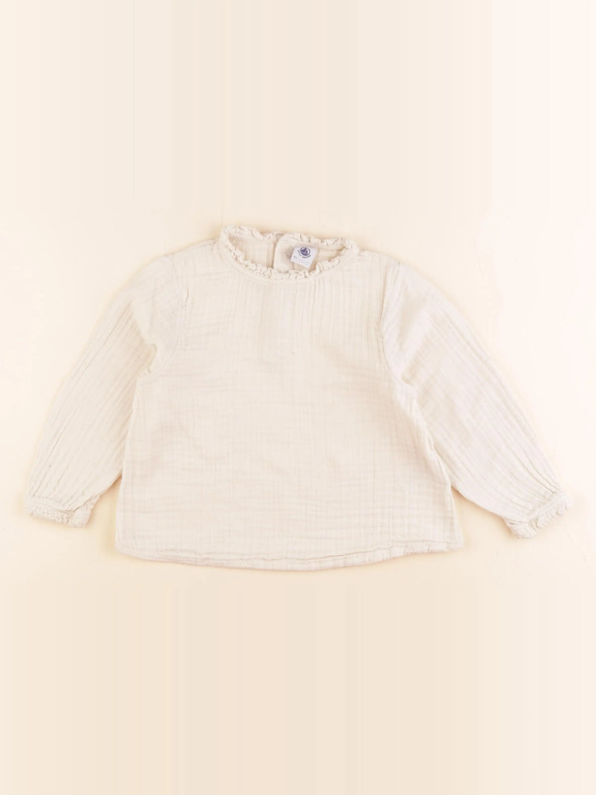 Petit Bateau - blouse beige - 36 mois