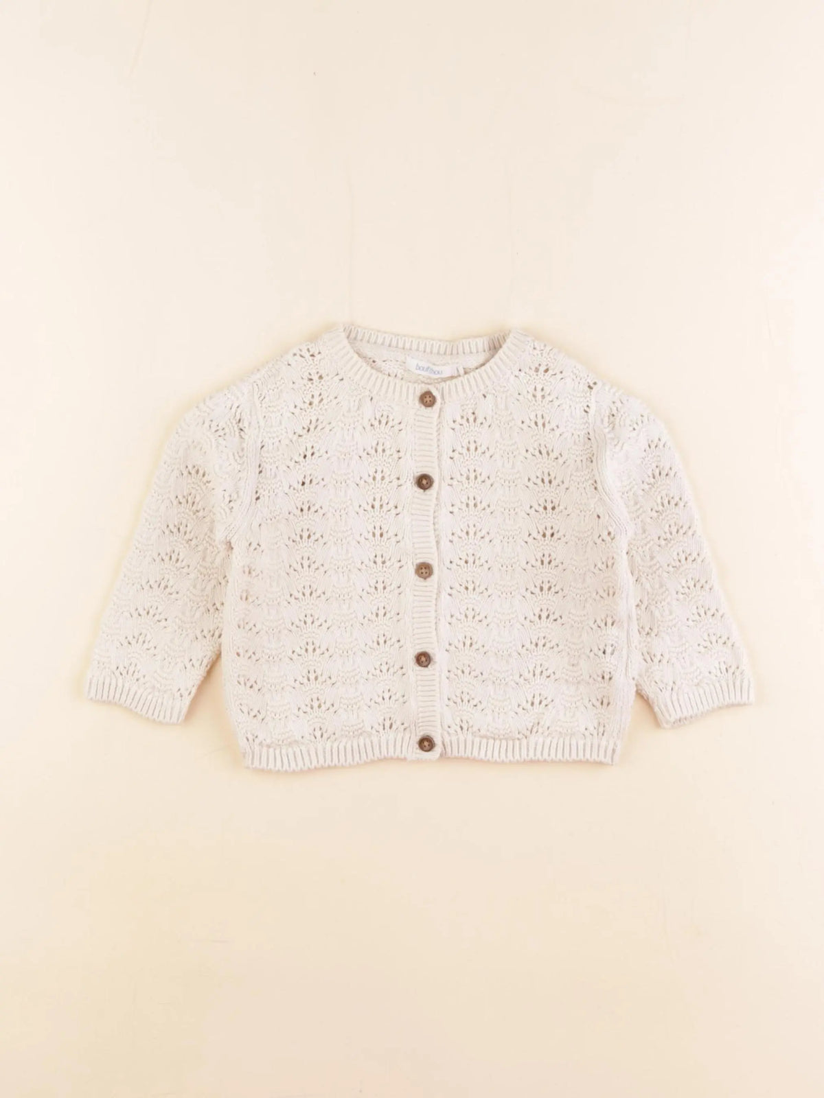 Boutchou - gilet beige - 9 mois