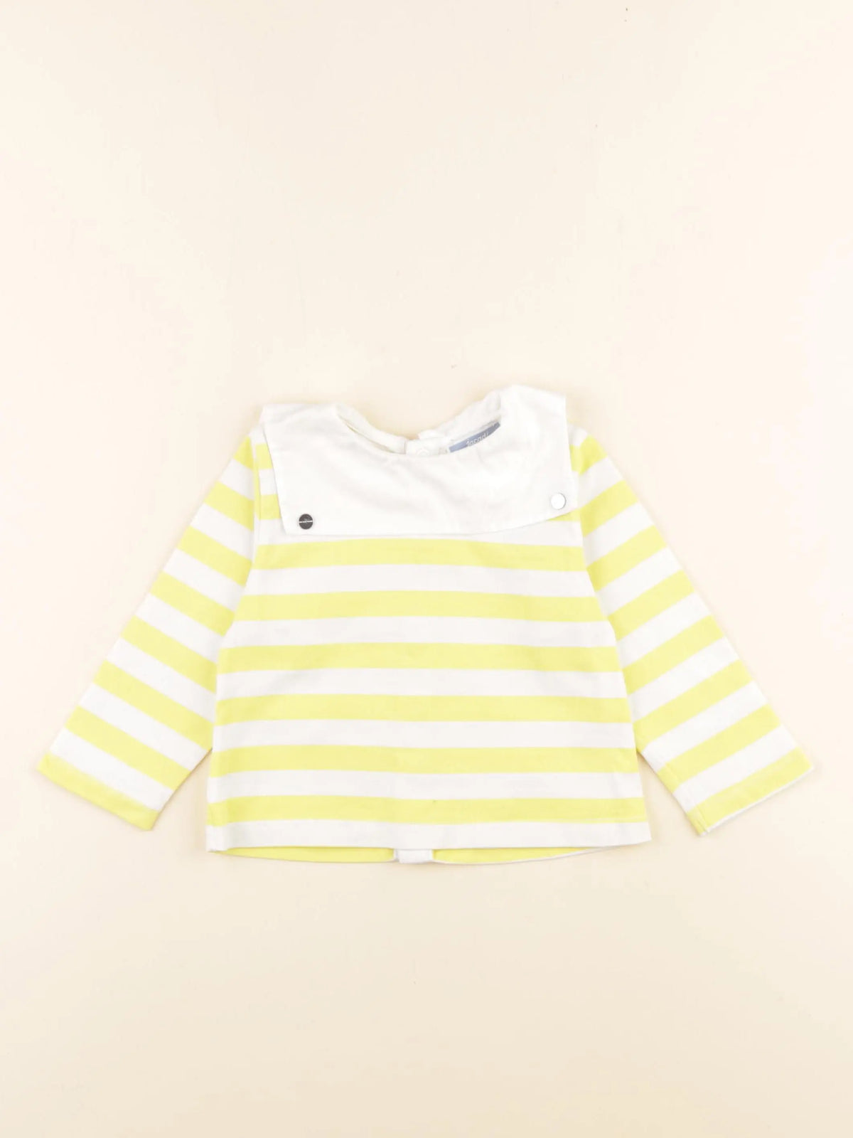 Jacadi - tee-shirt blanc, jaune - 12 mois