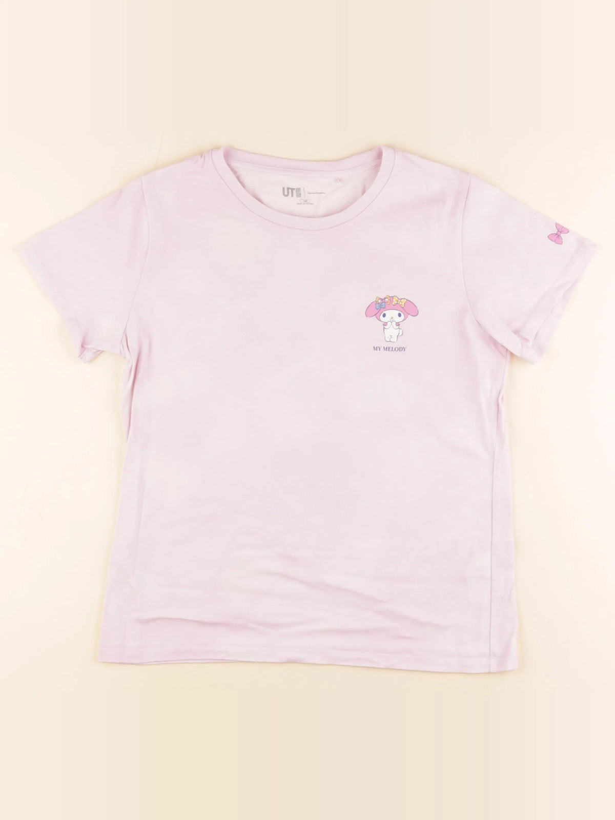 Uniqlo - tee-shirt rose - 12/14 ans