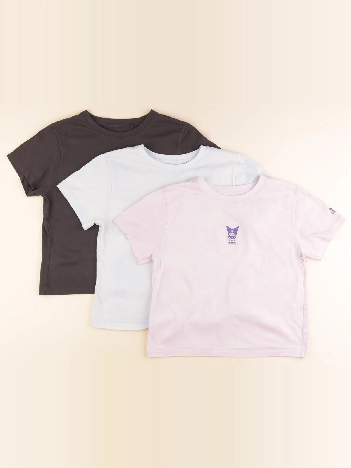 Uniqlo - lot de 3 tee-shirts multicolore - 12/14 ans