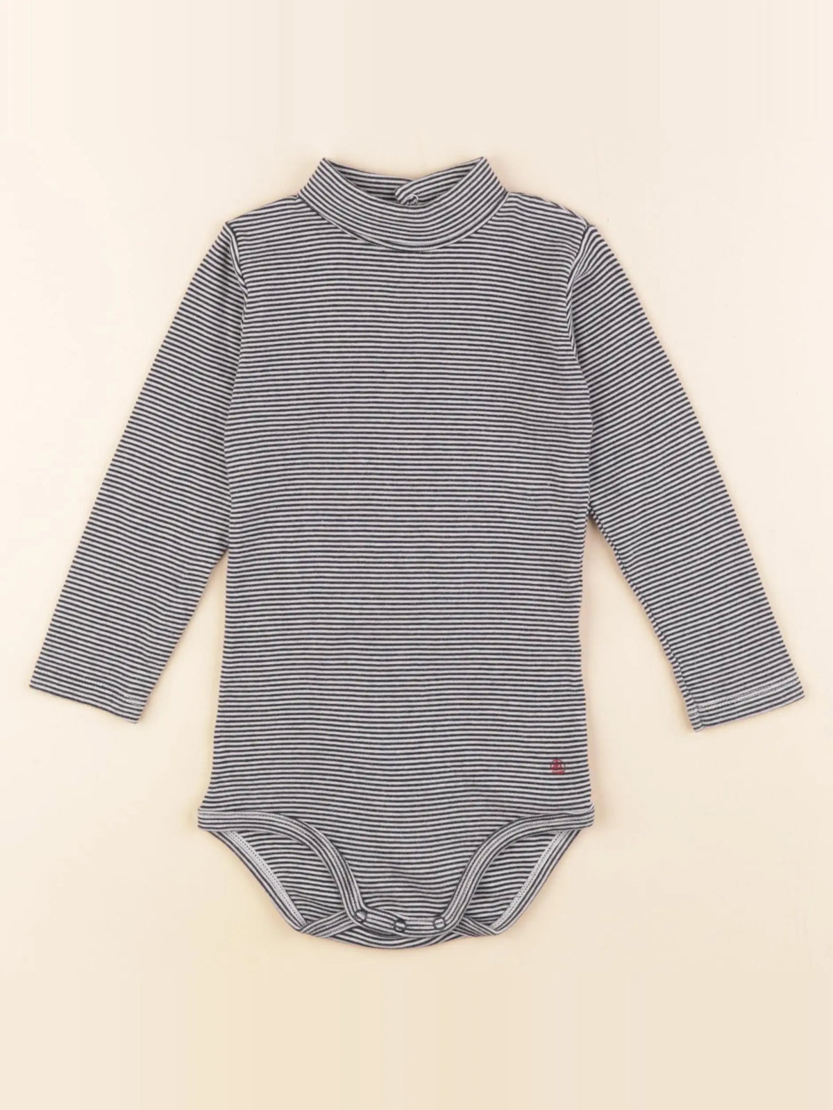 Petit Bateau - body à col bleu - 24 mois