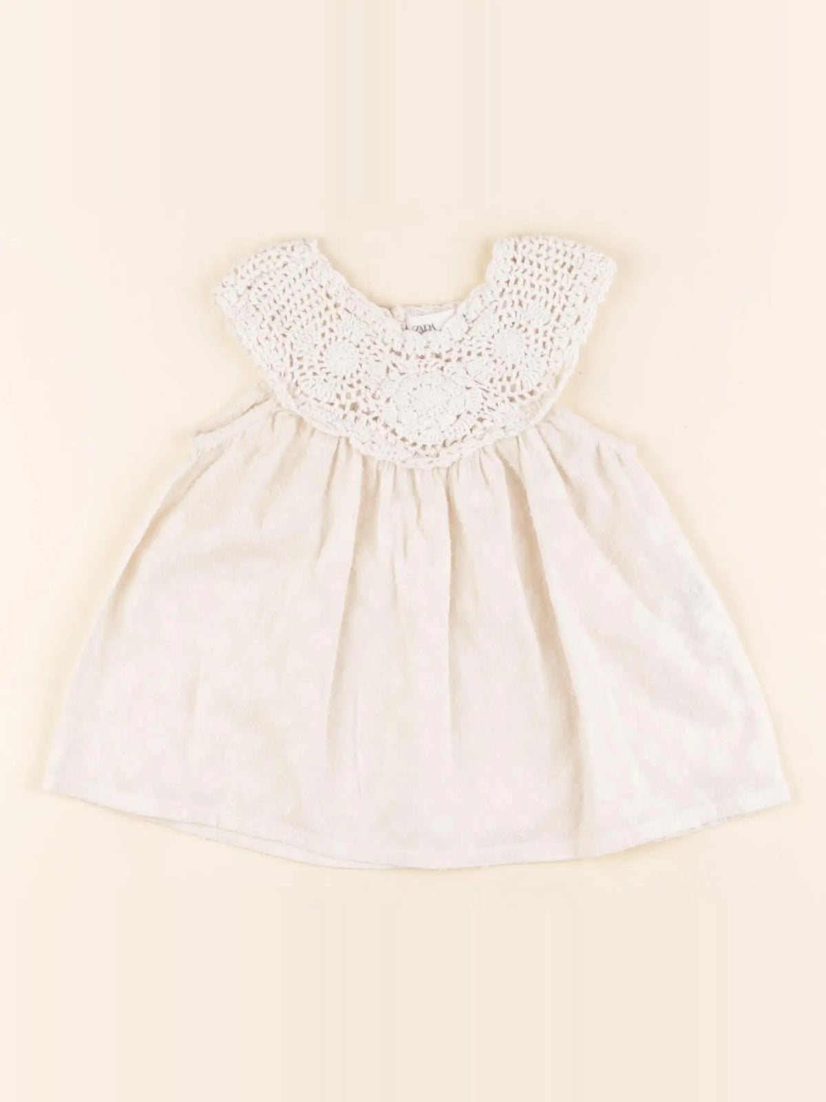 Zara - blouse beige - 9/12 mois