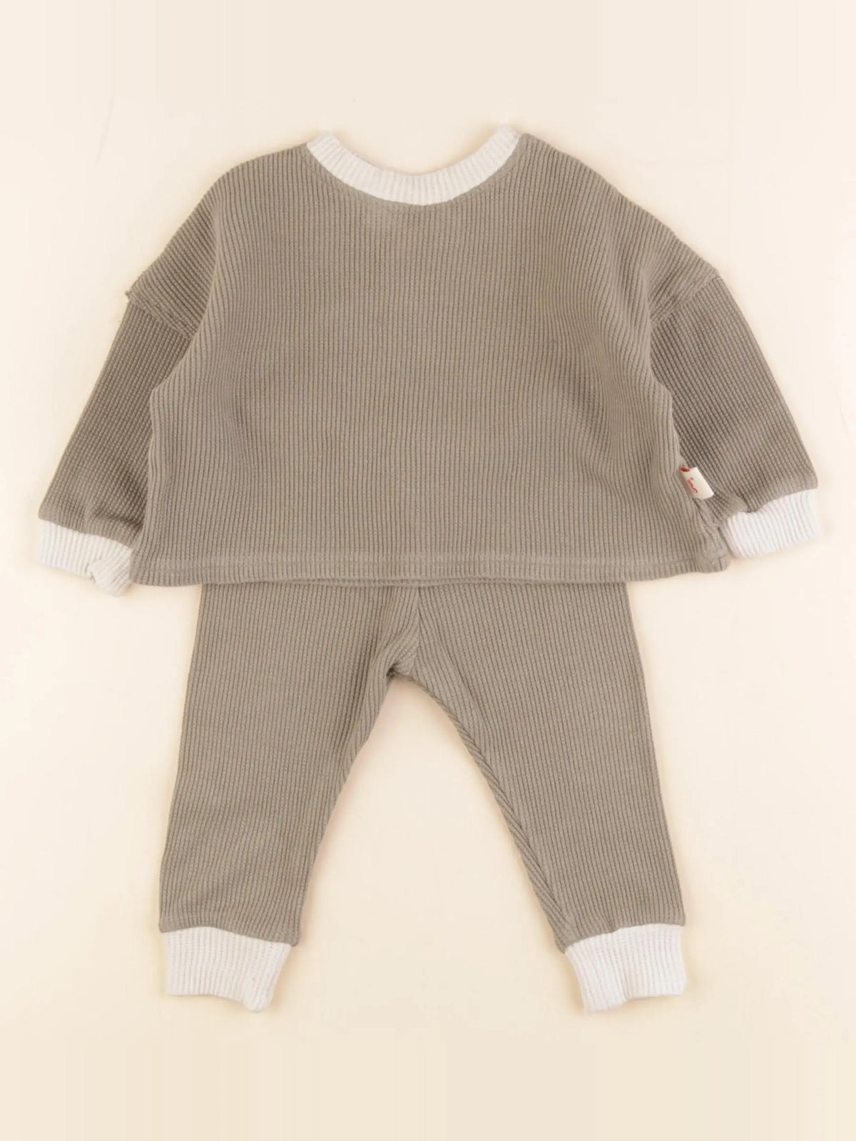 Gamin gamine - ensemble vert - 6/12 mois