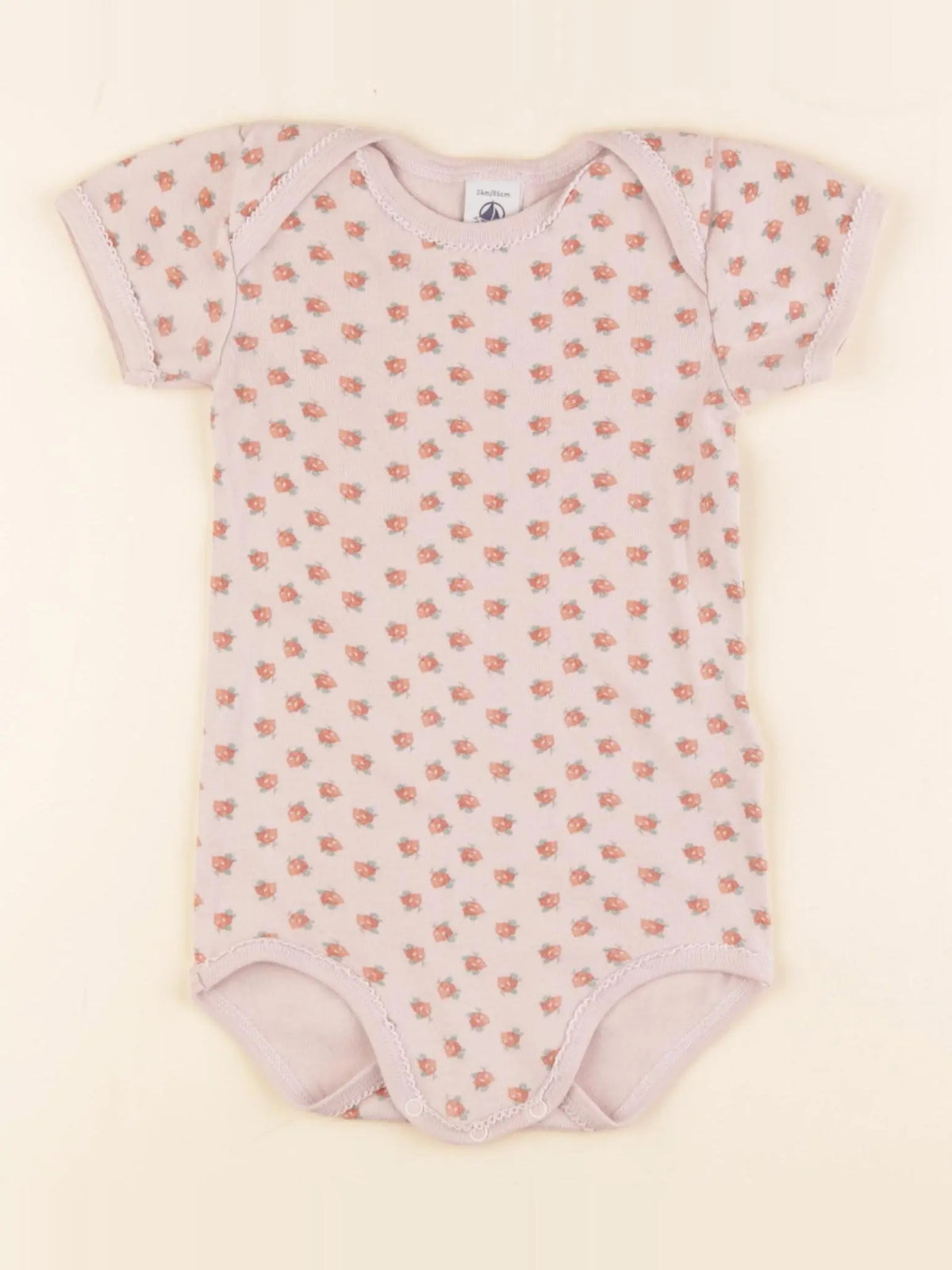 Petit Bateau - body rose - 24 mois
