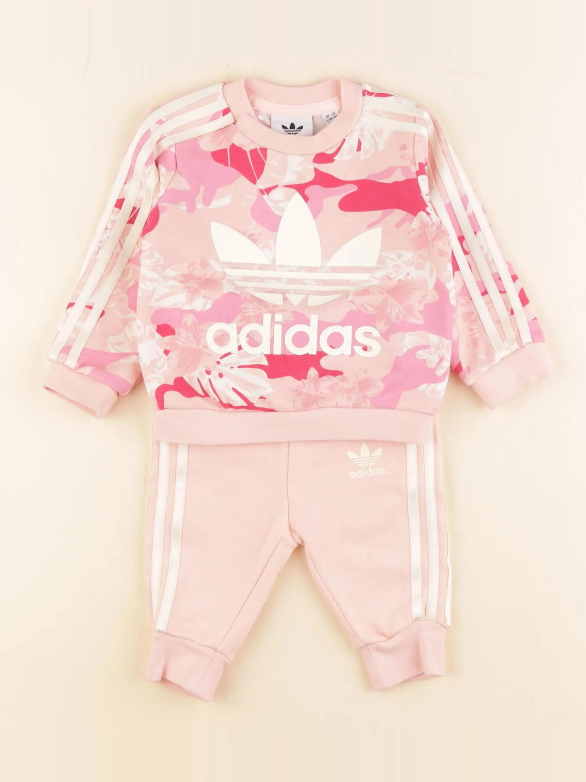 Adidas - ensemble rose - 3/6 mois