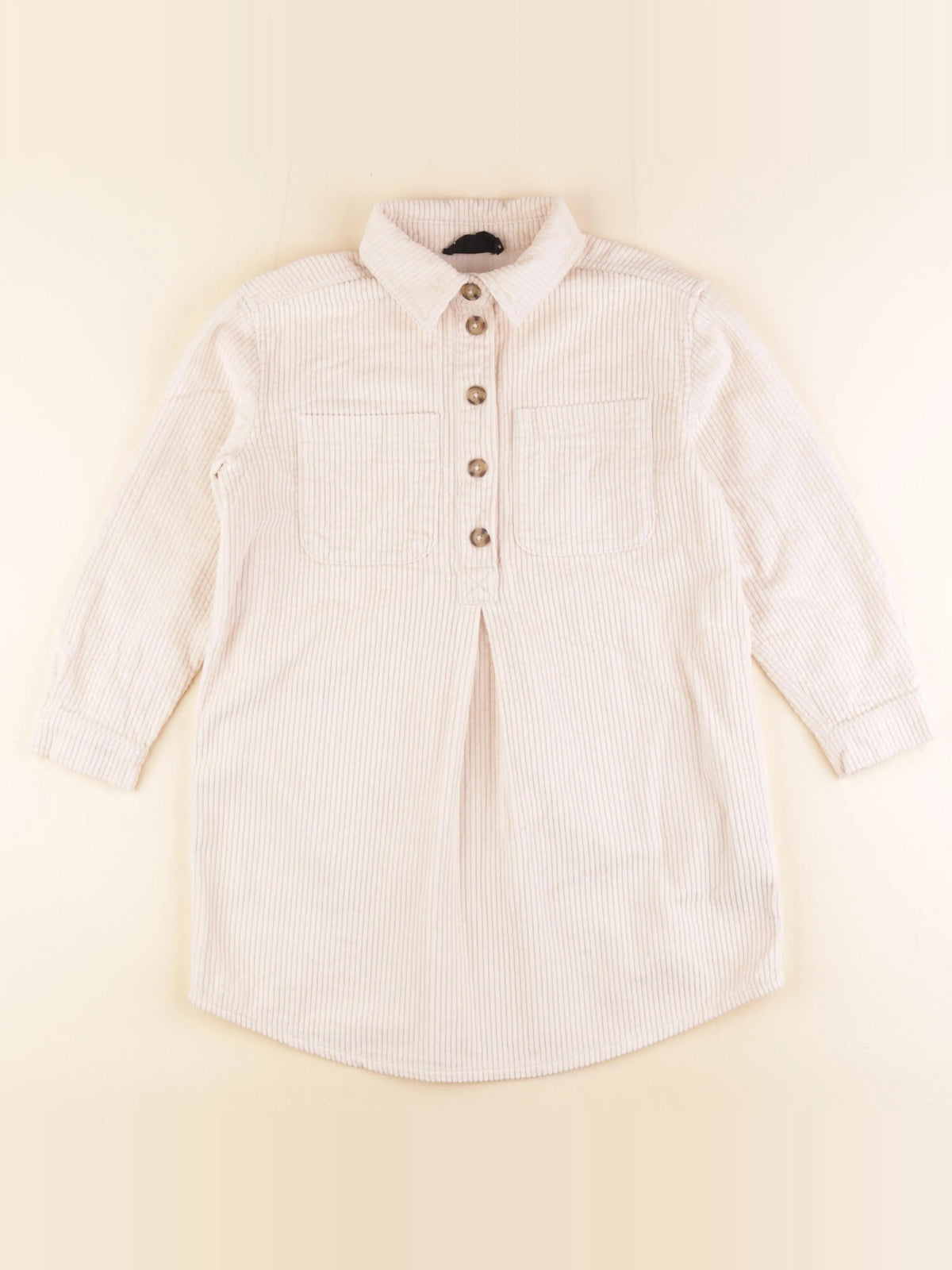 Monoprix - robe beige - 8 ans